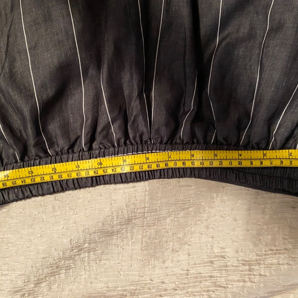 Piazza Sempione NWT Cotton Linen Pinstripe Pants, Size 46 US 10 - Picture 4 of 5